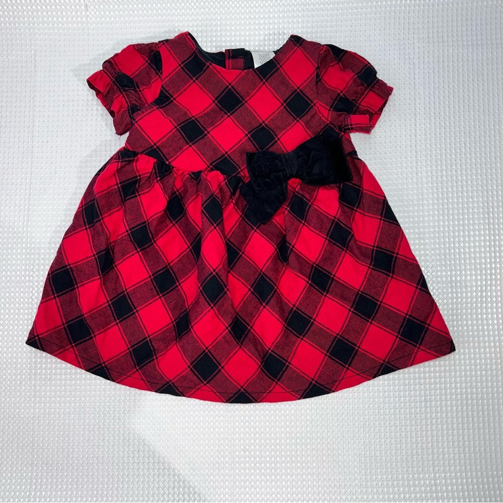 Carter’s Black & Red Flannel Baby Girl Dress